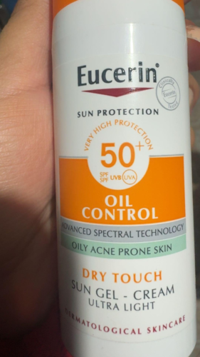 Eucerin Protector Solar Facial Toque Seco Oil Control FPS50+ 50ml Efecto Mate photo review