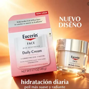 Eucerin Q10 Revitalize Daily Cream - Crema Hidratante Anti-Arrugas con Coenzima Q10 y Biotina, Sin Fragancia, Para Todo Tipo de Piel